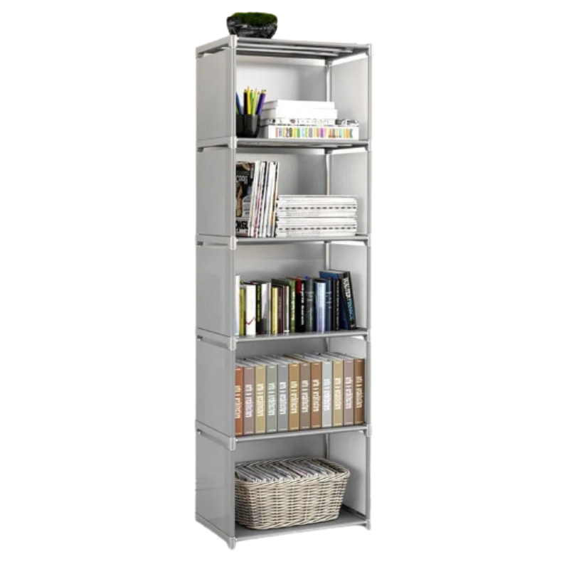 Simple Multi-Layer Bookshelf Closet Organizer